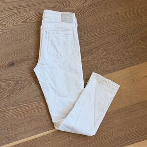 Levi's Off-White 712 Slim Jeans